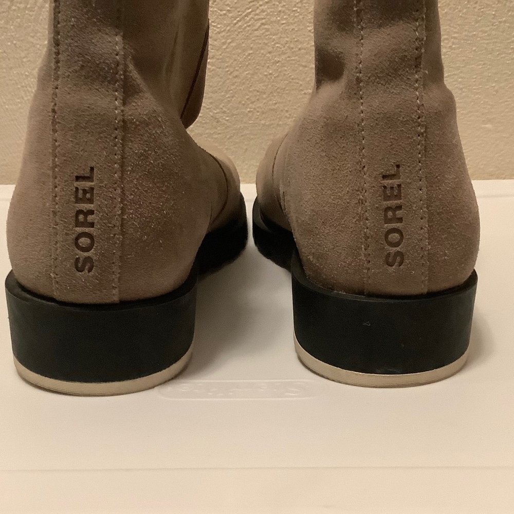 SOREL| Emelie II Suede Ankle Boots Tan Wmns 10.5 Waterproof - Picture 12 of 12